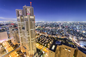 TOKYO, JAPAN - MARCH 15, 2014: The Metropolitan Government Build